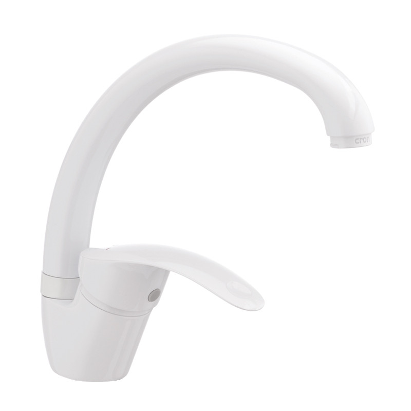 Смеситель для кухни Cron MARS 777 Белый (CR0787)