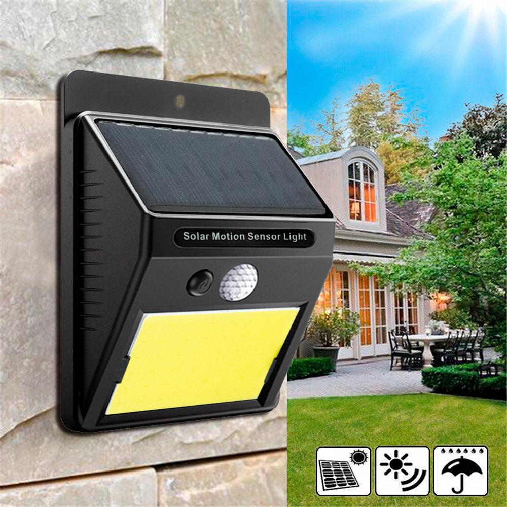 Светильник на солнечной батарее Solar motion sensor light 48 Led Черный (1009601-Black) - фото 2