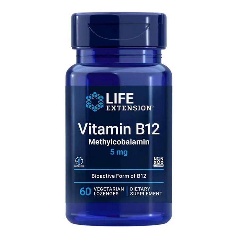 Витамин В12 метилкобаламин Life Extension Vitamin B12 Methylcobalamin 5 мг 60 леденцов (22814-01)