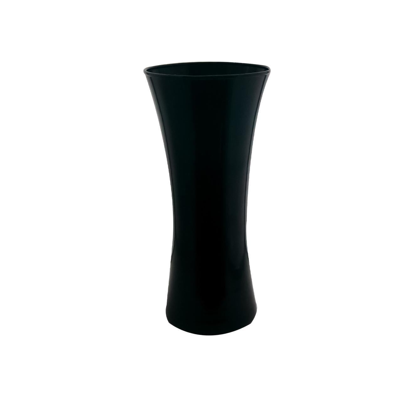 Ваза стеклянная VB Vita H 28 см D 13,5 см Черный глянцевый (24029 bl)