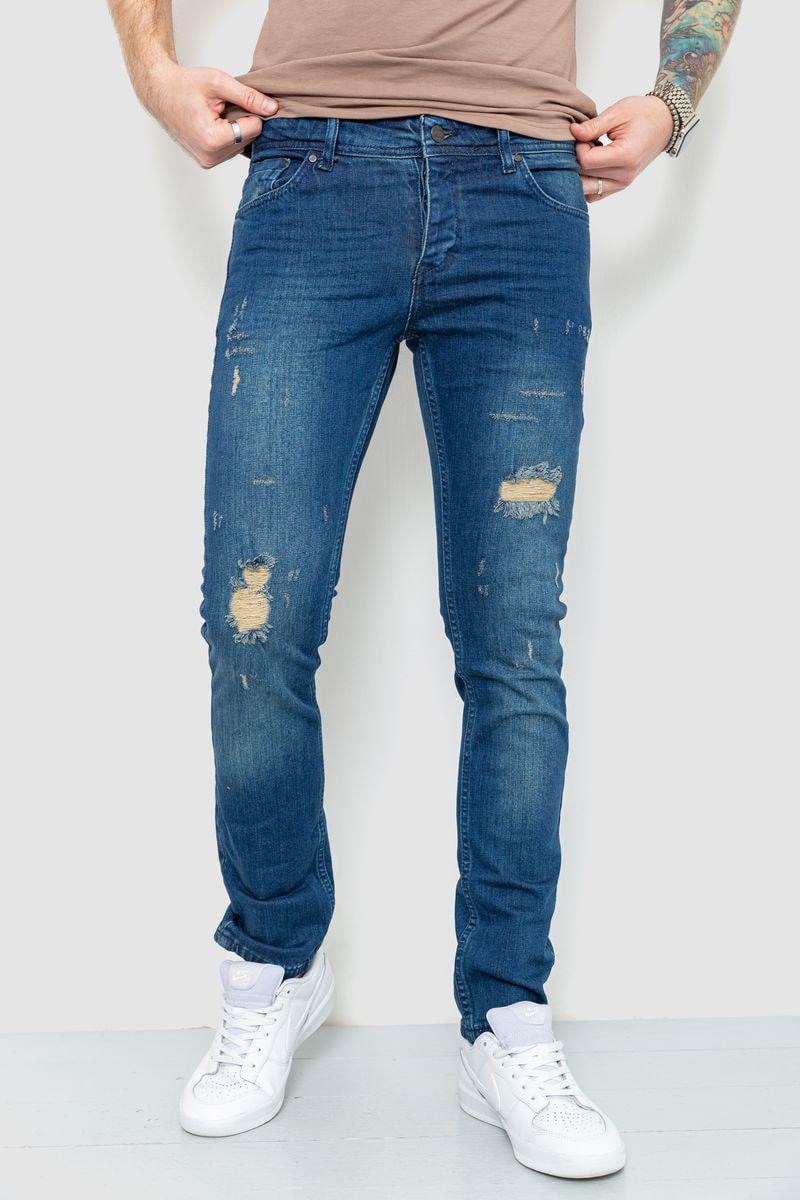 Джинсы мужские рваные Ager 157R4484 р. 33 Синий (64df67a19471820cfc786713)