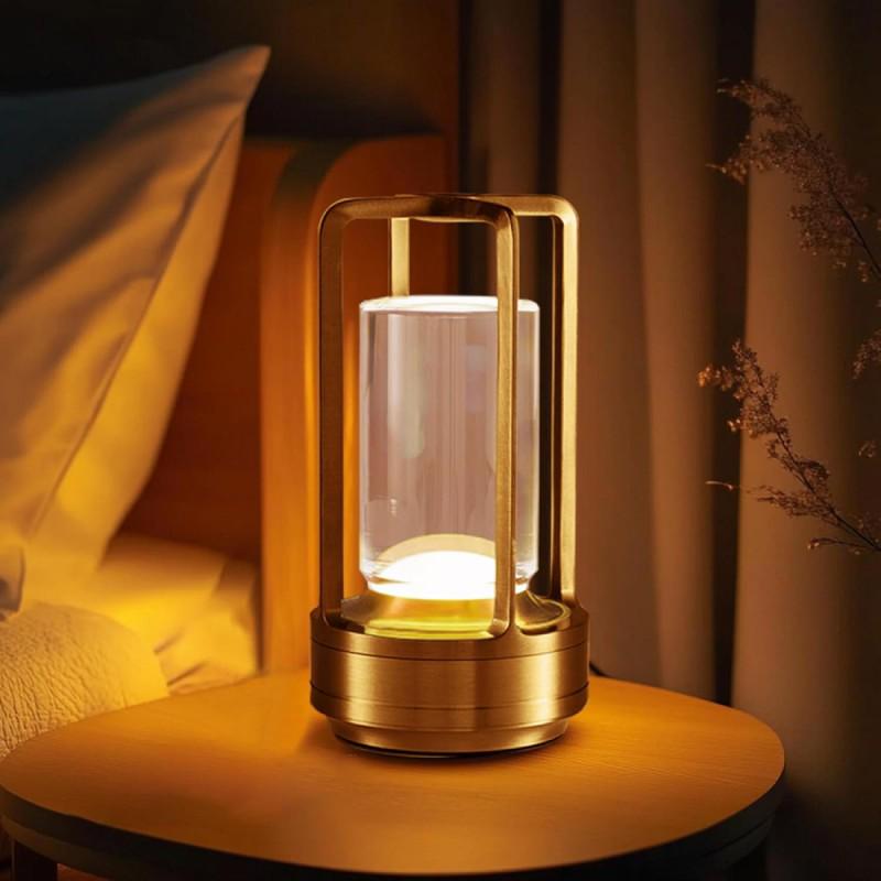 Лампа-нічник Lem Berger LED акумуляторна металева з циліндром та регулятором яскравості Золотистий (3309950) Лампа-нічник Lem Berger LED акумуляторна металева з циліндром та регулятором яскравості Золотистий (3309950)