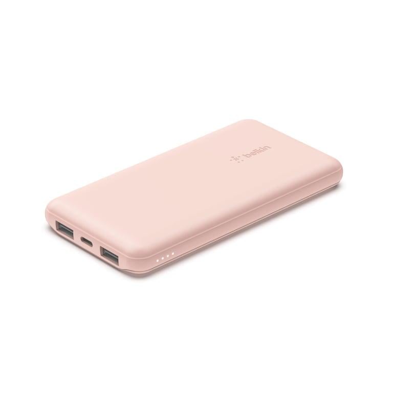 Повербанк Belkin 10000 mAh 15W Dual USB-A USB-C Rose Gold (BPB011BTRG) - фото 2