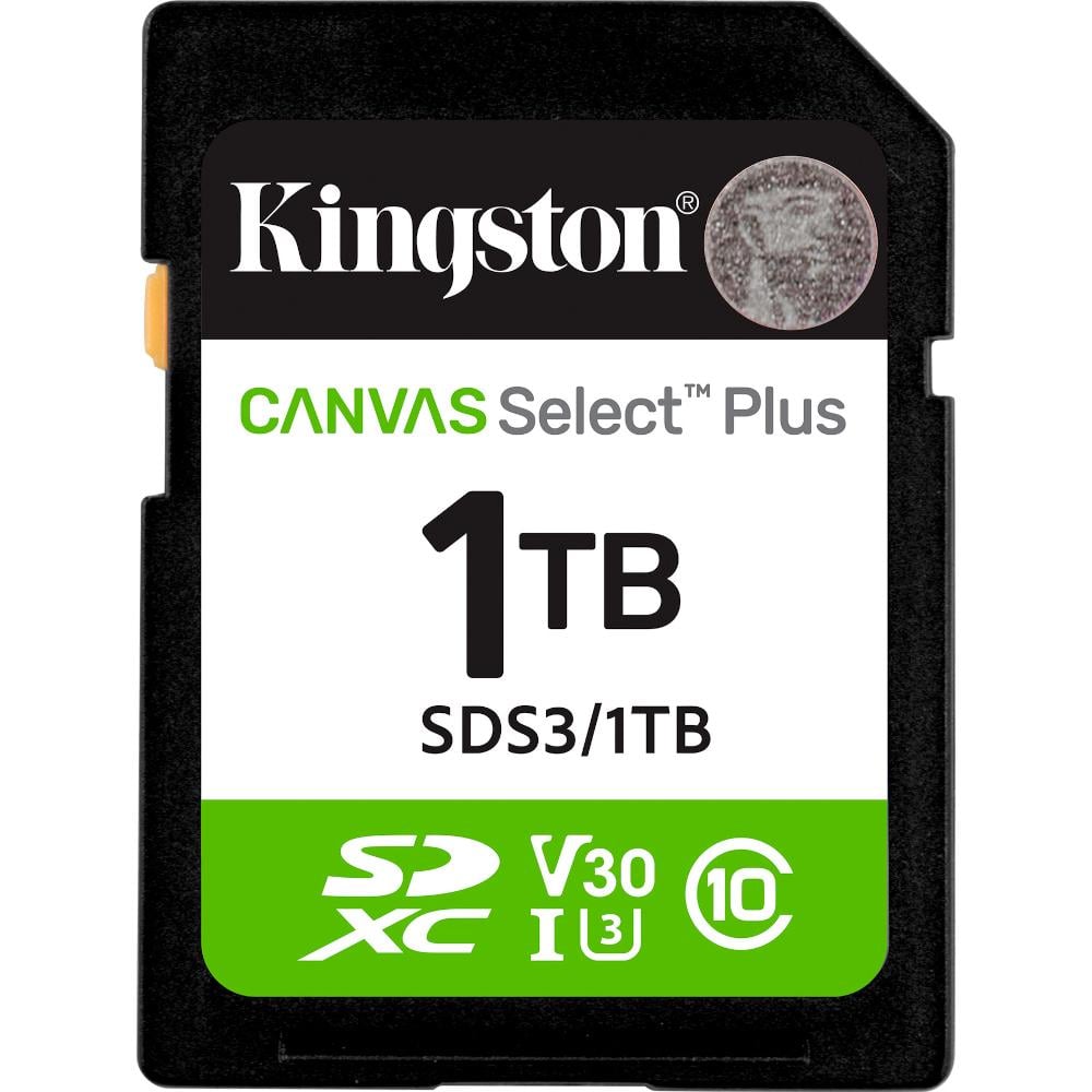 Карта памяти Kingston Canvas Select Plus Gen3 SDXC 1 Тб C10 U3 V30 Black (SDS3/1 (30492749)