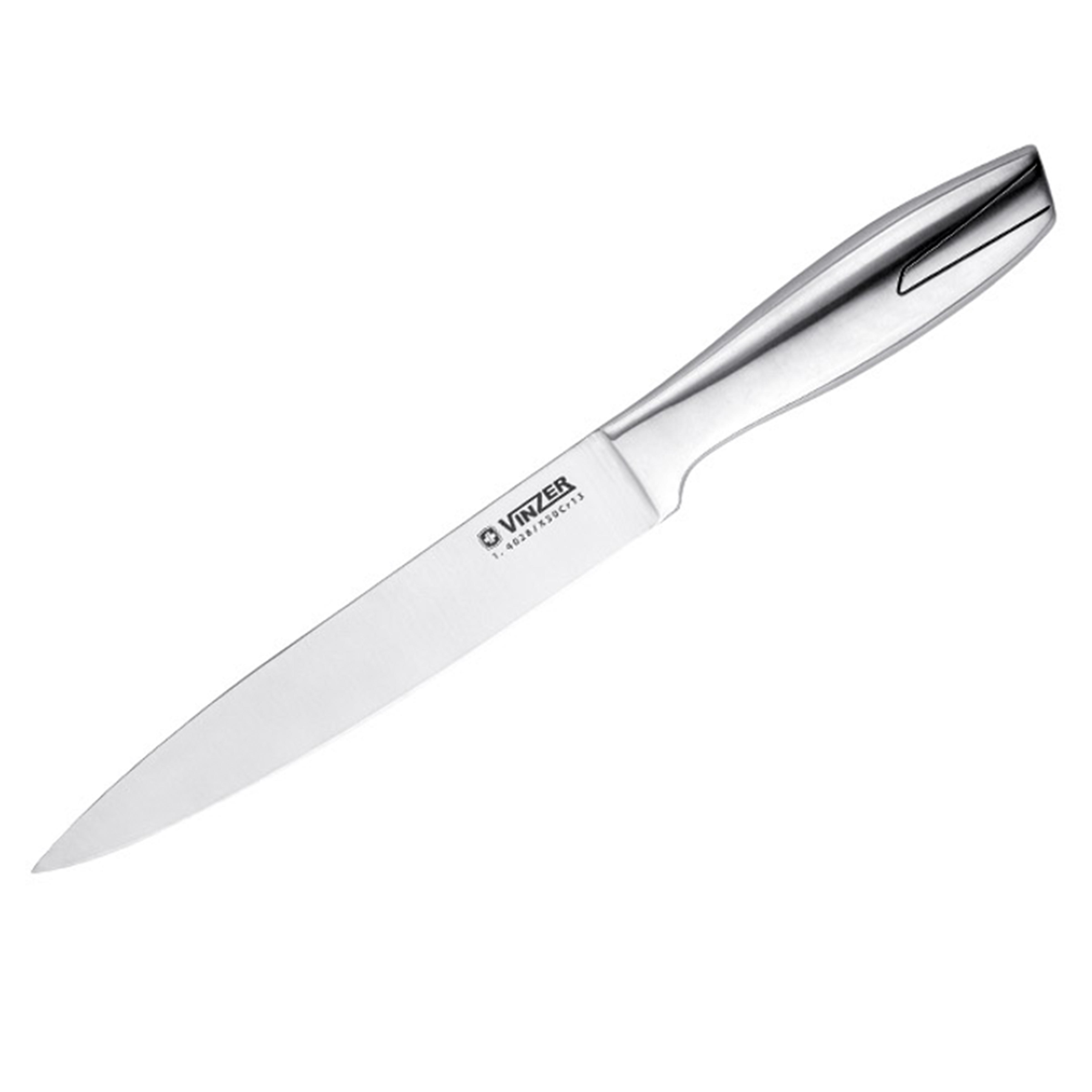 Ніж для м'яса Vinzer Global line 20,3 см (50316) - фото 1 Ніж для м'яса Vinzer Global line 20,3 см (50316) - фото 1