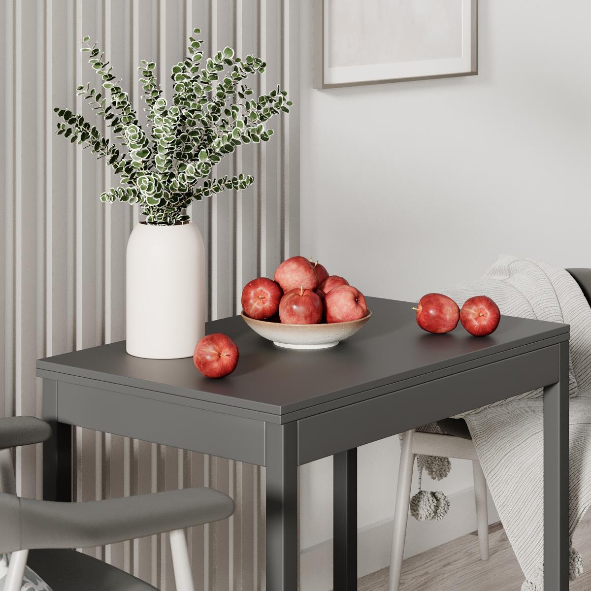 Обеденный стол-трансформер Lunch 900x765x600 мм Графит/Графитовые ножки (GATB19070000020) - фото 4 Обеденный стол-трансформер Lunch 900x765x600 мм Графит/Графитовые ножки (GATB19070000020) - фото 4