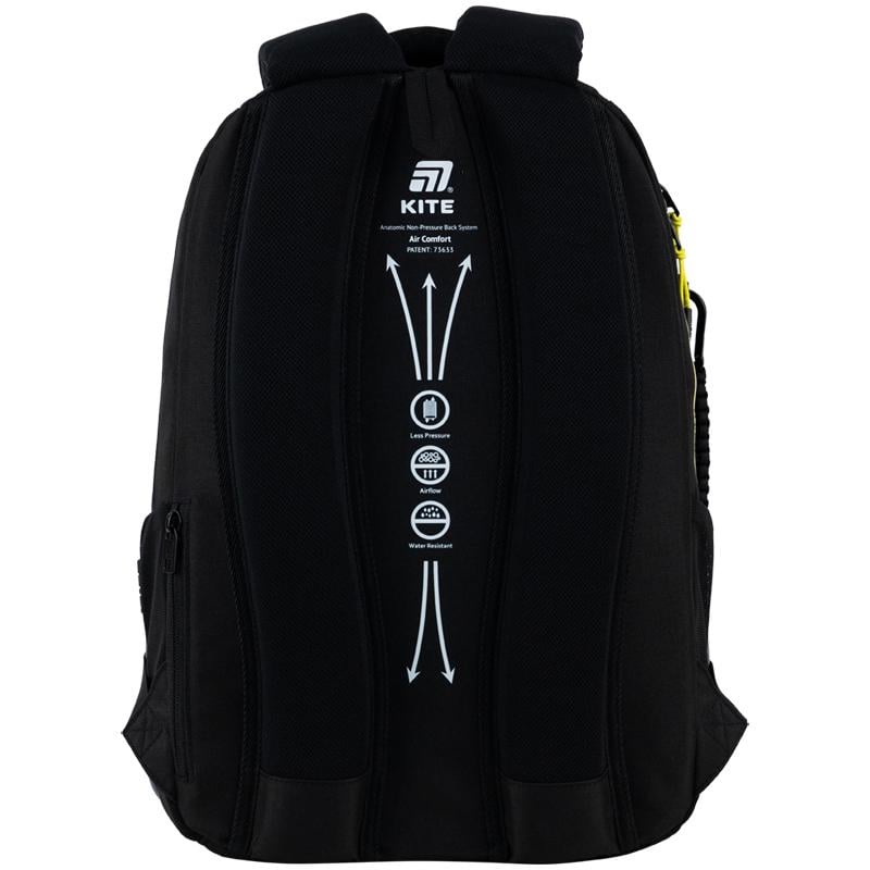 Школьный рюкзак KITE Education teens DC25-2587M Batman с ортопедической спинкой (995315) - фото 11