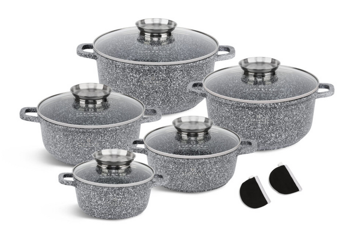 Набор кастрюль Edenberg EB-8149 Сковорода/ковш/сотейник мраморный (9-12-EB-8149)