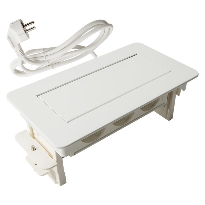 Блок розеточный встроенный Lumine SPACE 3 розетки Белый (171910)