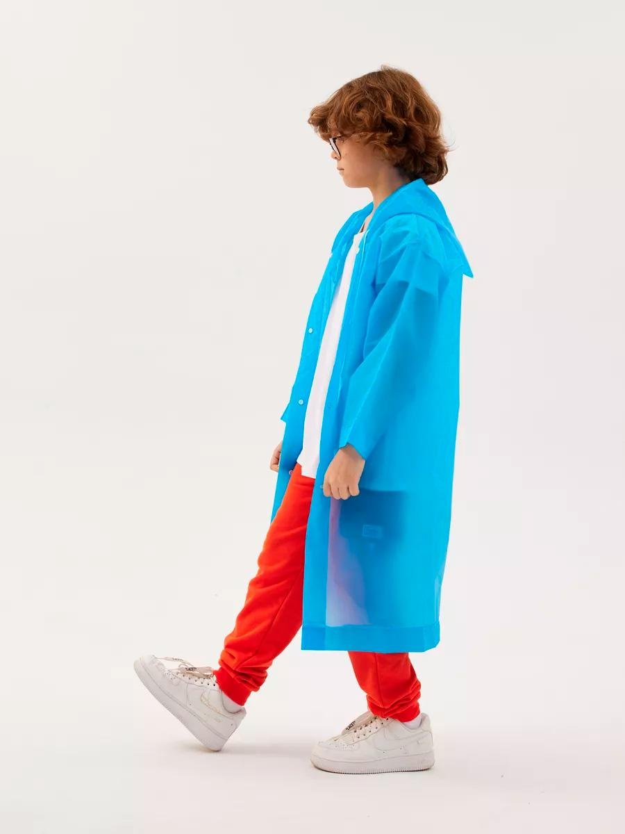 Дождевик детский многоразовый на кнопках EVA 120-160 см Blue (549159015) - фото 7 Дождевик детский многоразовый на кнопках EVA 120-160 см Blue (549159015) - фото 7