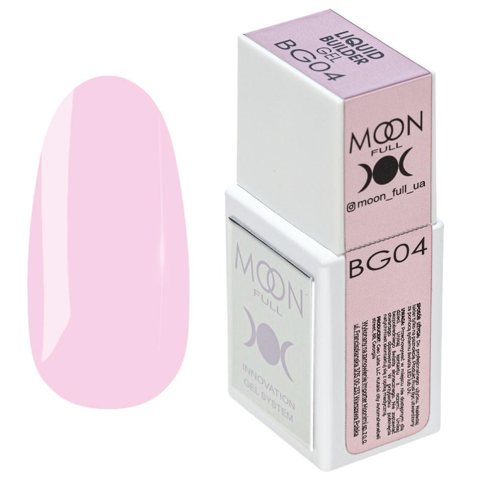 Гель для нарощування моделюючий Moon Full Liquid Builder Gel №BG04 15 мл
