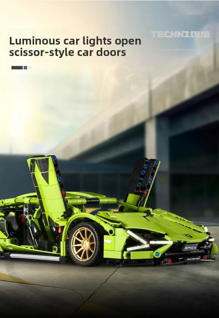 Конструктор Lamborghini 1280 деталей (30220274) - фото 6 Конструктор Lamborghini 1280 деталей (30220274) - фото 6