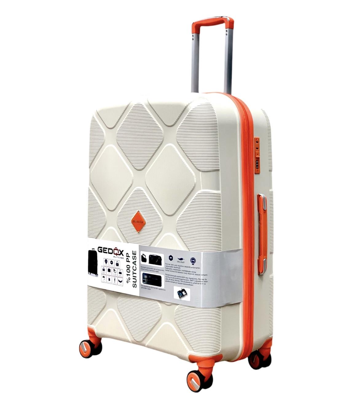 Валіза Gedox PP011-М поліпропілен на 4-х подвійних колесах середня М 70 л - фото 1 Валіза Gedox PP011-М поліпропілен на 4-х подвійних колесах середня М 70 л - фото 1