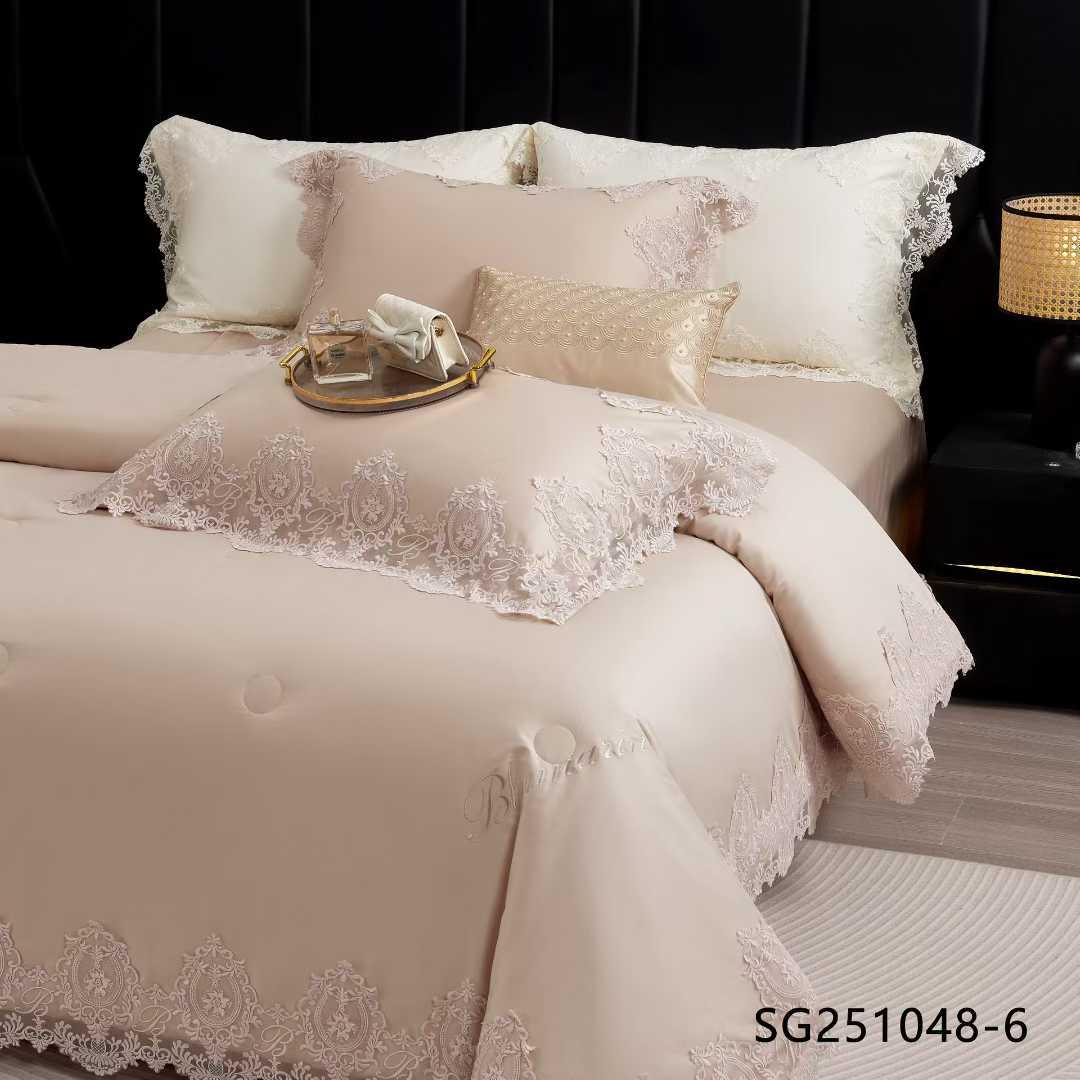 Комплект постільної білизни з ковдрою з мереживом євро (70131) - фото 3 Комплект постільної білизни з ковдрою з мереживом євро (70131) - фото 3