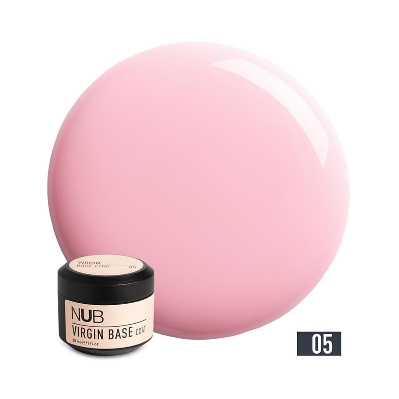 База камуфлирующая каучуковая для гель-лака NUB Virgin Base Coat 30 мл 05 Холодный розовый (90034974)