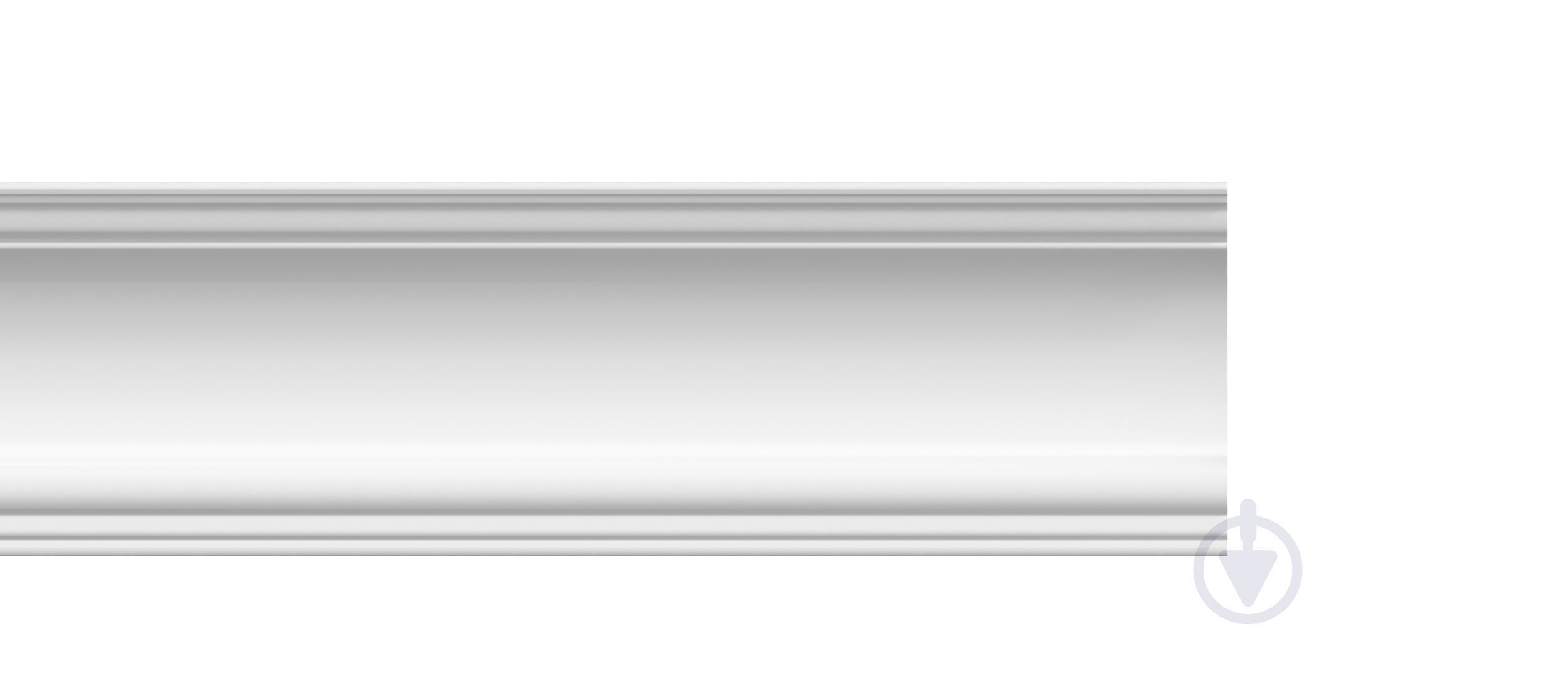 Потолочный плинтус BG130/21 экструдированный 110х68х2000 мм