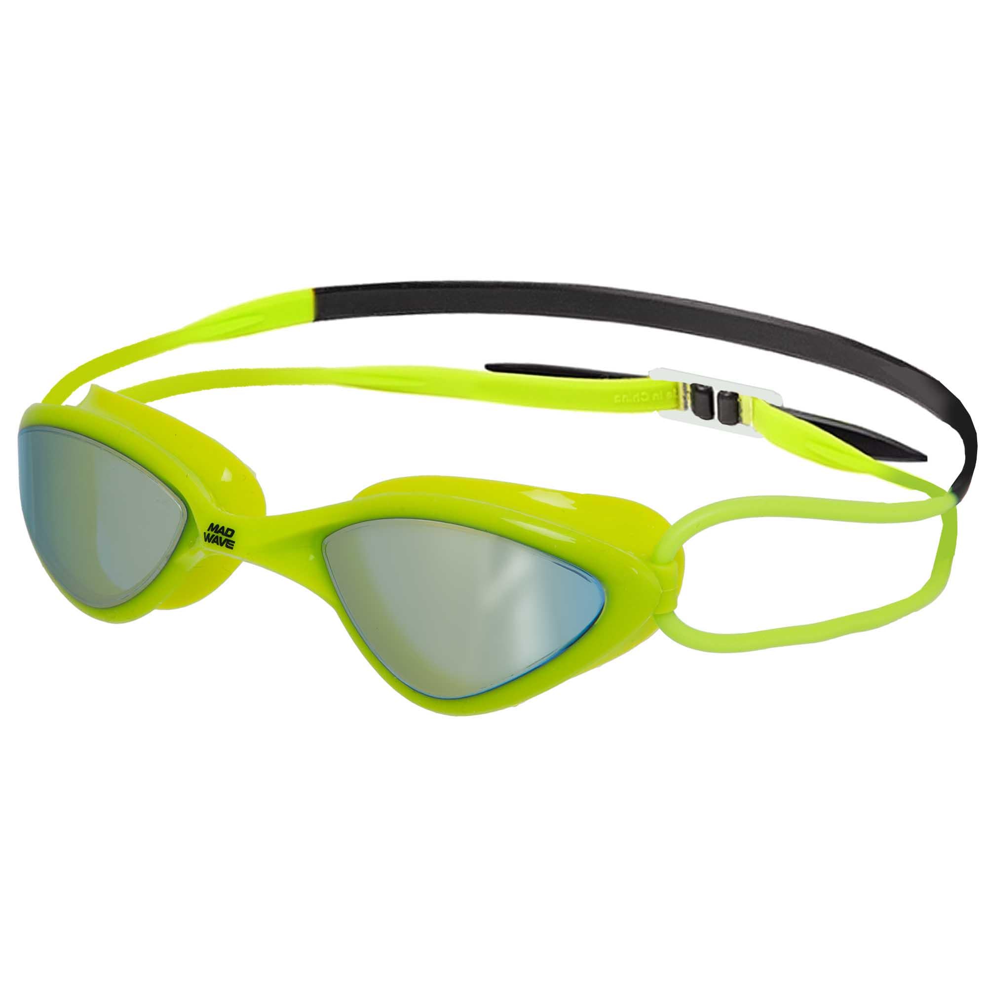 Очки для плавания взрослые Mad Wave RAPID COMP L Rainbow M048102 Зеленый (AM0009047)