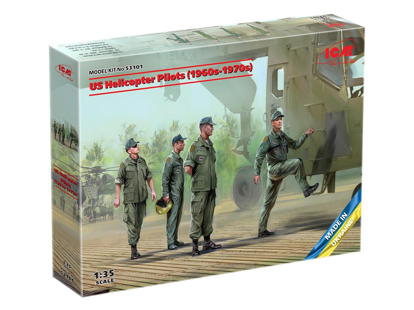 Збірна модель ICM американські пілоти вертольота 1960-1970-і рр. (53101)