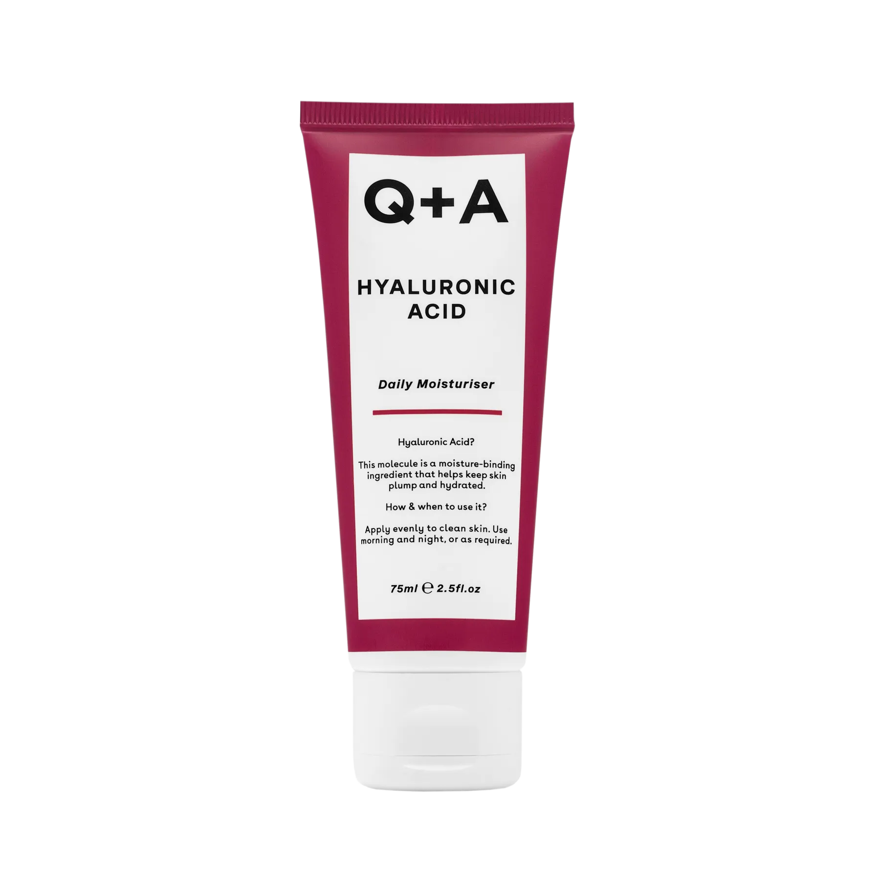 Крем зволожуючий Q+A Hyaluronic Acid Daily Moisturiser з гіалуроновою кислотою (Т000159) - фото 1