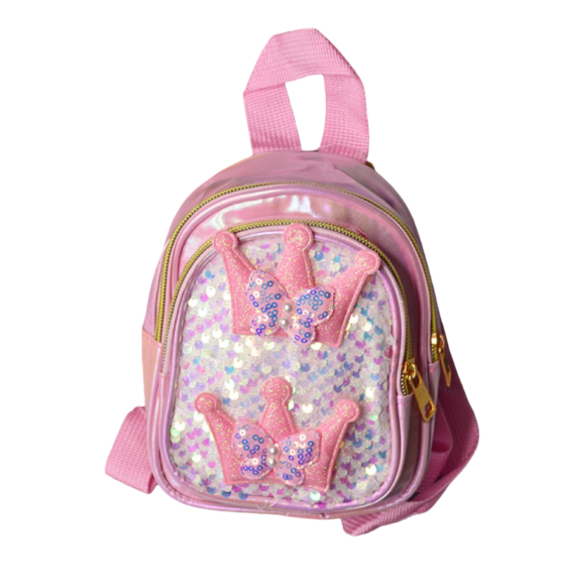 Детский рюкзак с пайетками Розовый (24-484) Детский рюкзак с пайетками Розовый (24-484)
