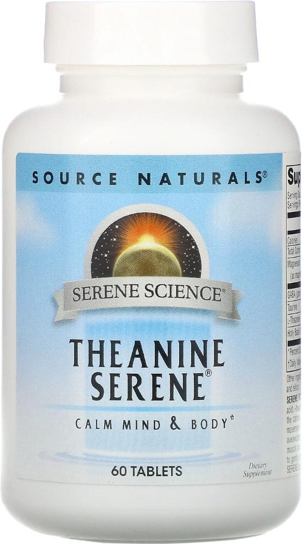 Теанін Source Naturals Theanine Serene 60 Tabs - фото 1