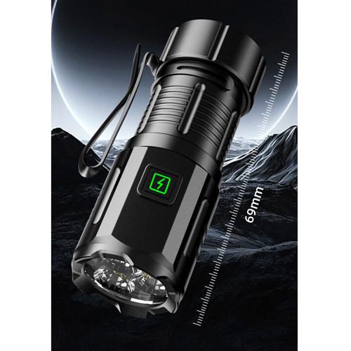 Фонарь F30-3XPG 1х16340A индикация заряда ЗУ Type-C чехол магнит Box (2259539992) - фото 4