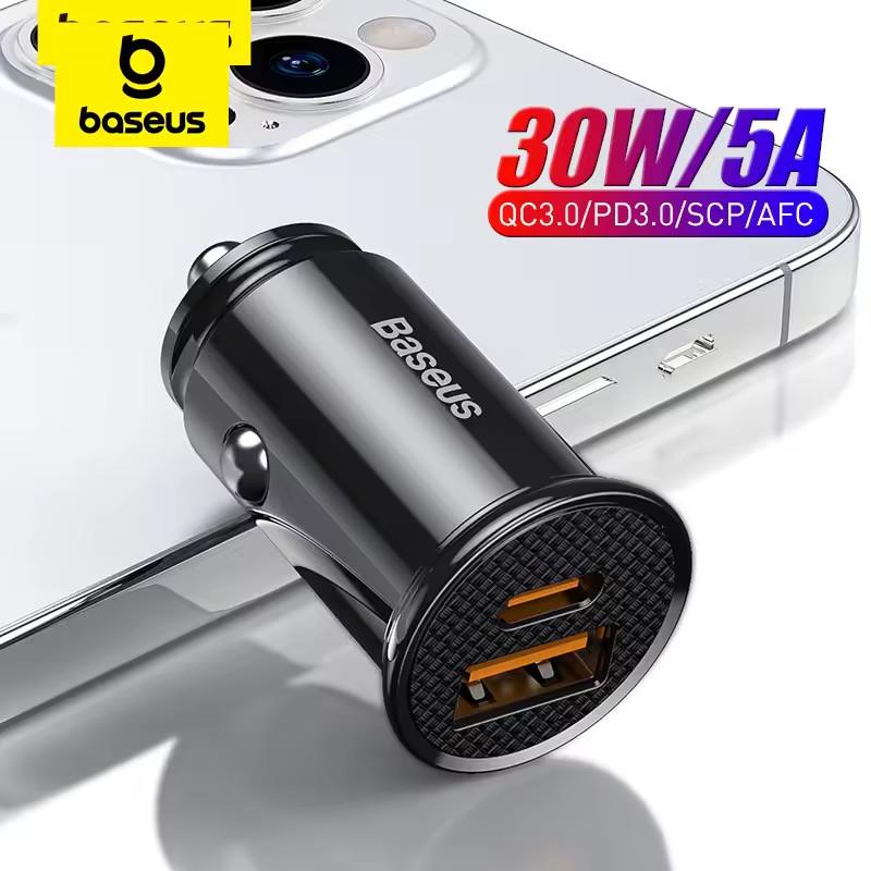 Зарядний пристрійв автомобільний BASEUS 30W Quick Charge 4.0 2USB Black (29597068) - фото 2
