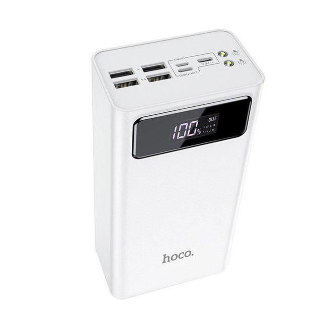 Повербанк Hoco General J65B 50000mAh с фонарем Белый
