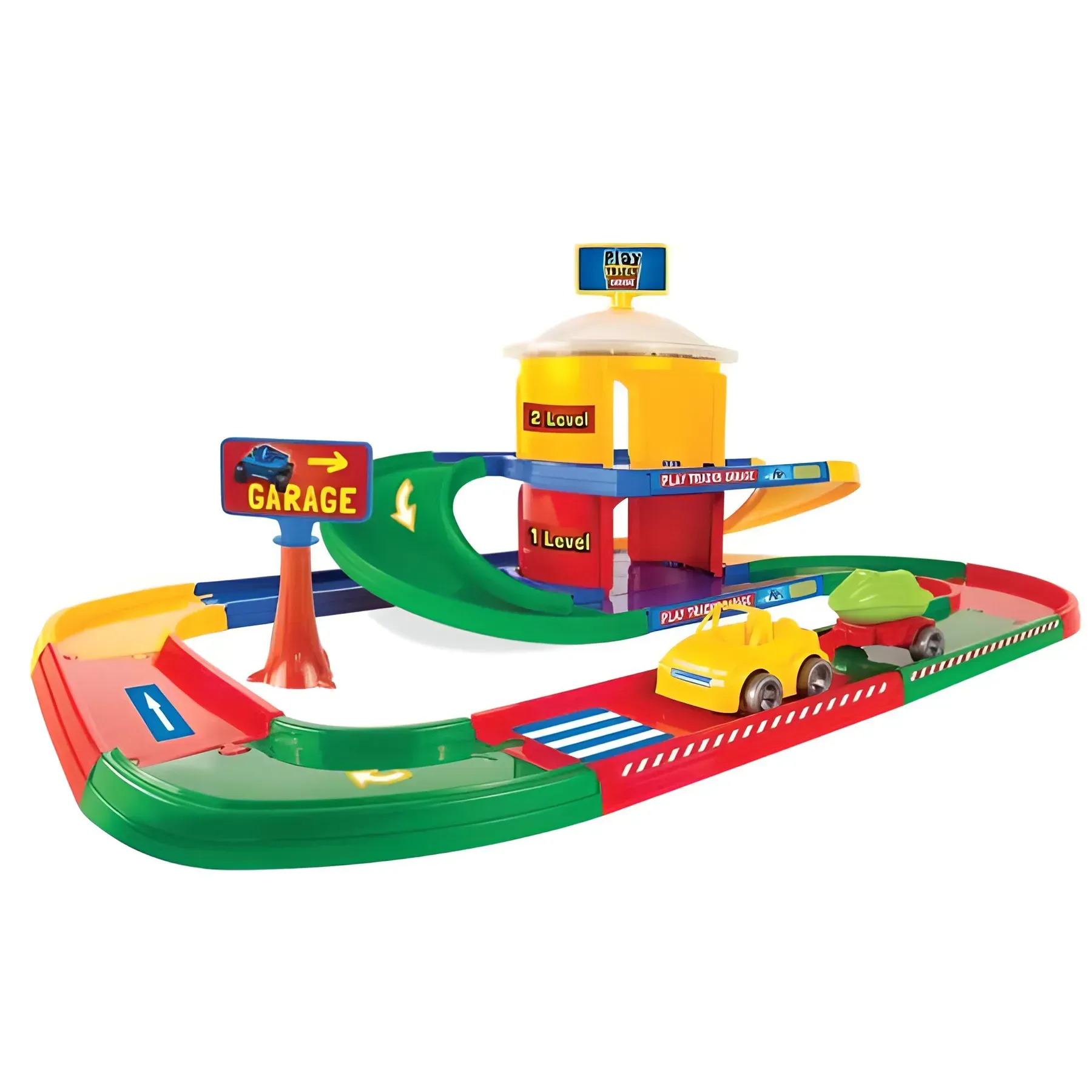 Іграшковий набірTigres Play Tracks Garage Паркінг 2 поверхи з пластику 80х57 см Різнокольоровий (150-98-53010) - фото 2 Іграшковий набірTigres Play Tracks Garage Паркінг 2 поверхи з пластику 80х57 см Різнокольоровий (150-98-53010) - фото 2