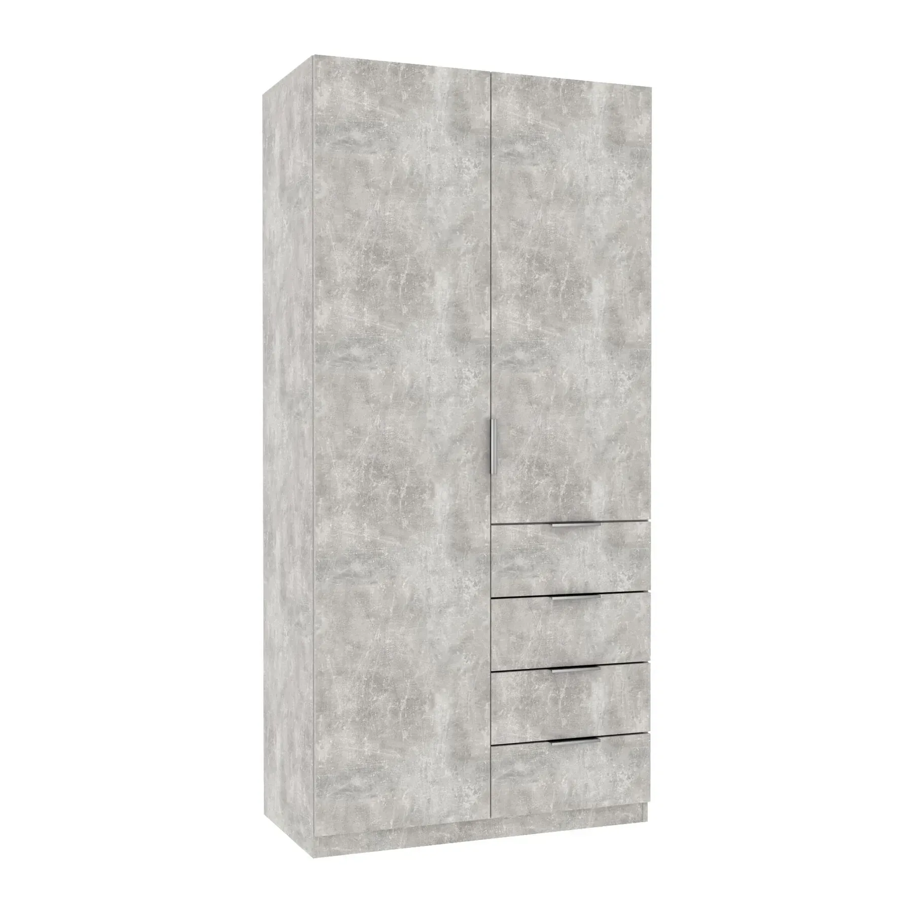 Шкаф Kontinent Kristal 1 100х52х210 см Бетон (79618625)