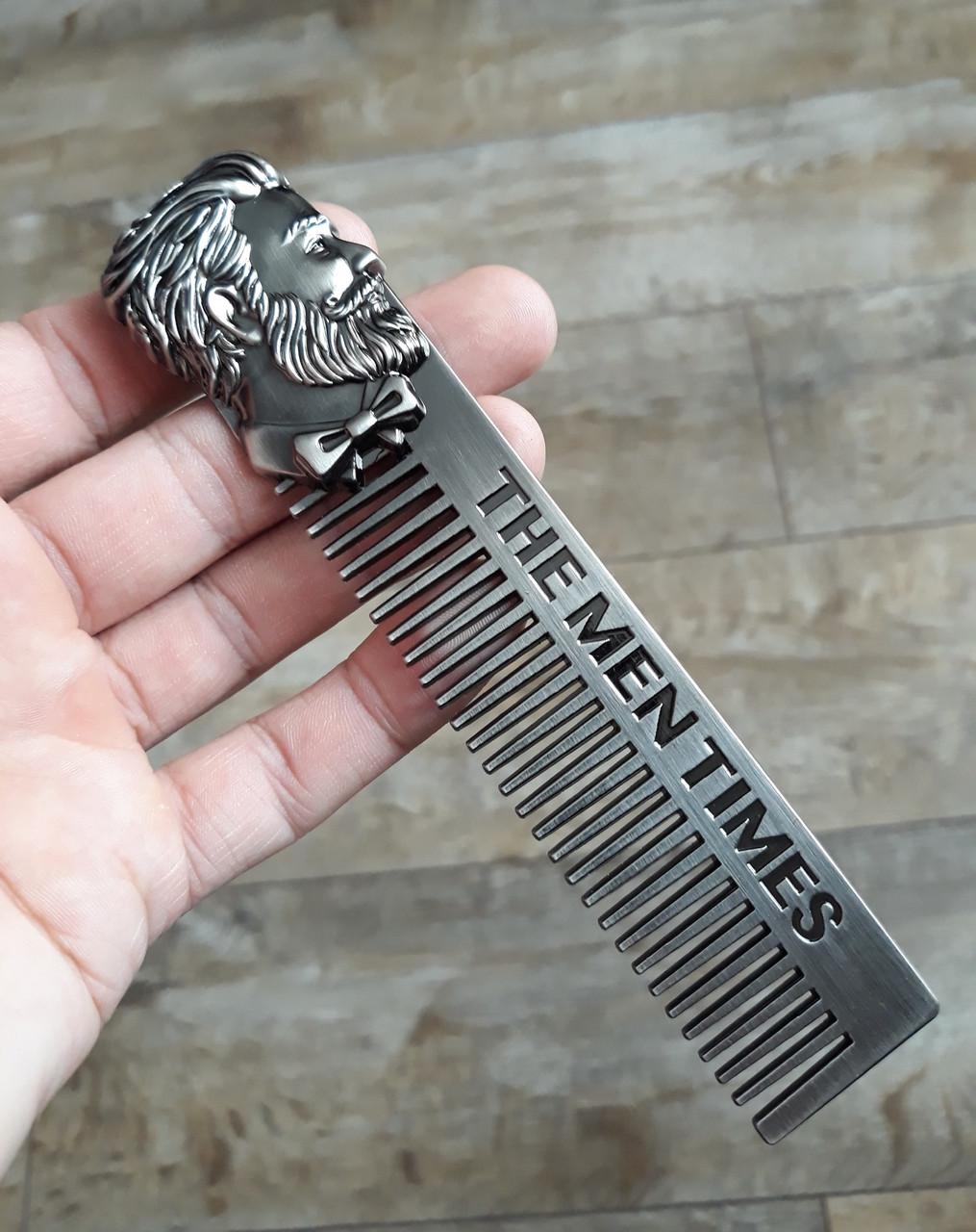 Гребінець-гребінь металевий для чоловіків Barber THE MEN TIMES (1533699199) - фото 4 Гребінець-гребінь металевий для чоловіків Barber THE MEN TIMES (1533699199) - фото 4