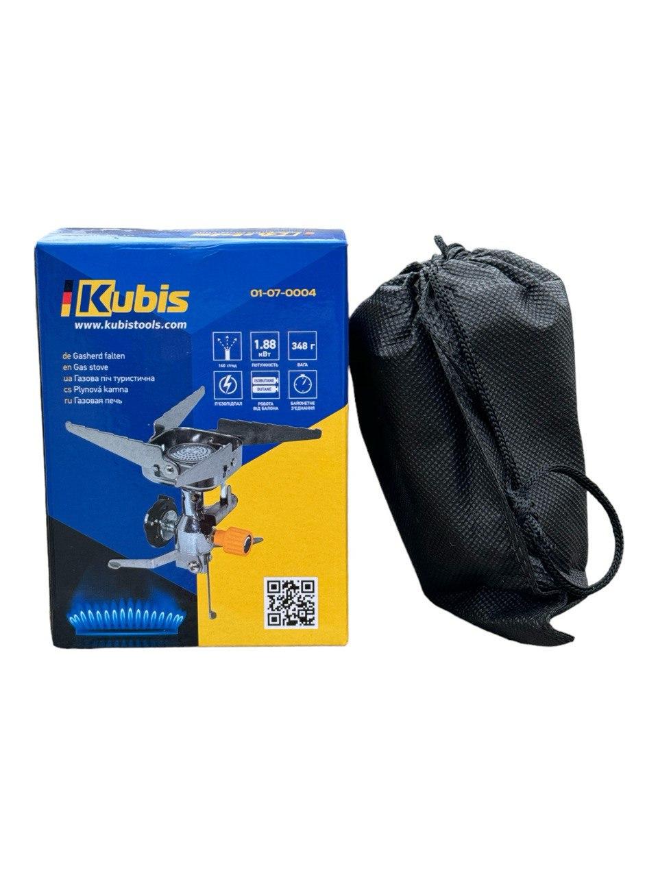 Газовая печь туристическая Kubis 140 г/год 1,88 кВт пьезопидж 348 г (01-07-0004) - фото 2 Газовая печь туристическая Kubis 140 г/год 1,88 кВт пьезопидж 348 г (01-07-0004) - фото 2