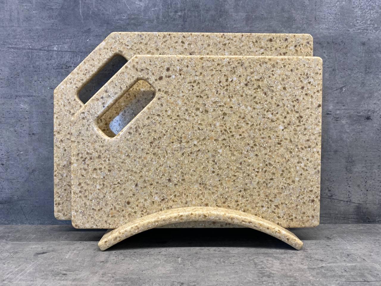 Набір кухонних дощок Rattan із штучного акрилового каменю 2 шт. (23854521) Набір кухонних дощок Rattan із штучного акрилового каменю 2 шт. (23854521)