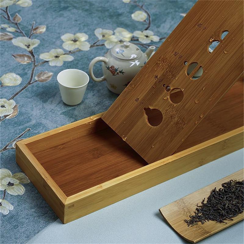 Чабань-доска для чайной церемонии прямоугольная Lesko #29 бамбуковая 29,5х12х3 см (24366860) - фото 2 Чабань-доска для чайной церемонии прямоугольная Lesko #29 бамбуковая 29,5х12х3 см (24366860) - фото 2