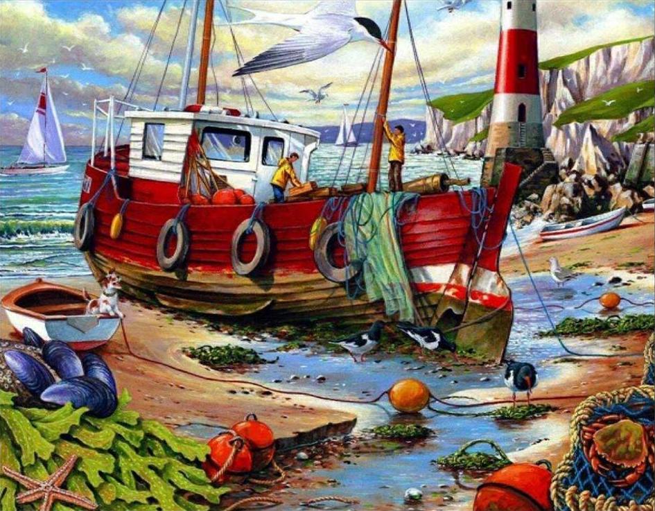 Алмазная мозаика Emerald Craft Мелководье 30x25 см (18567)