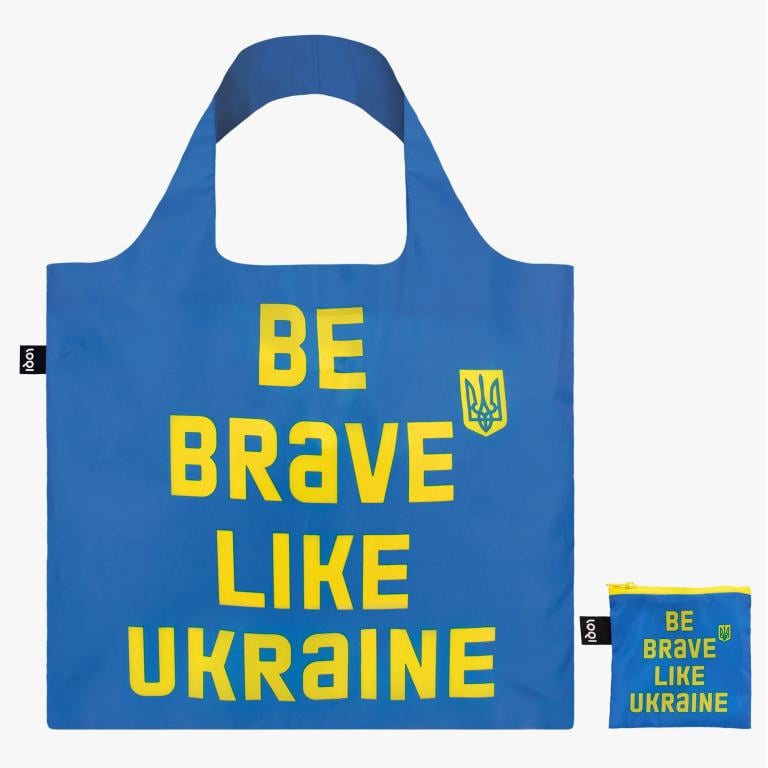 Сумка-шоппер Loqi "Be Brave as Ukraine" CU.DI.R (9736)
