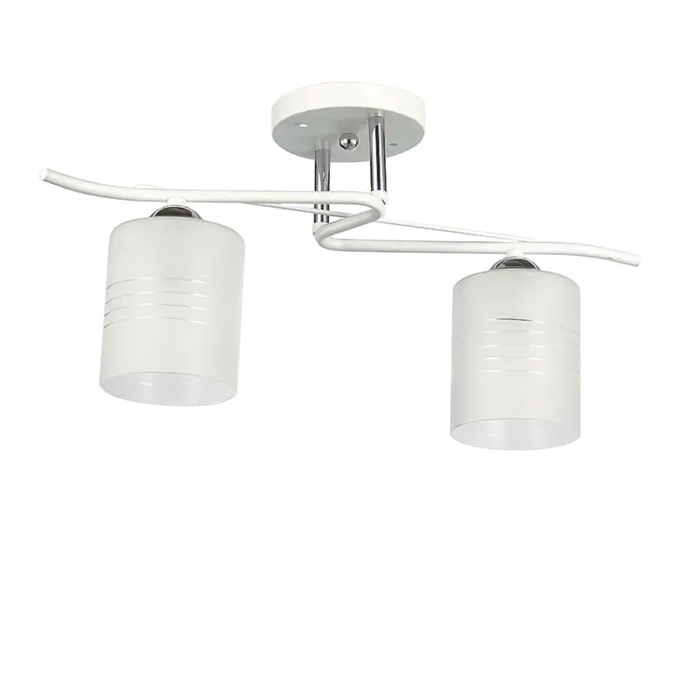 Люстра потолочная Light House SC-20088/2 WH/CR плафон белый 450х170х245 мм Белый/Хром Люстра потолочная Light House SC-20088/2 WH/CR плафон белый 450х170х245 мм Белый/Хром