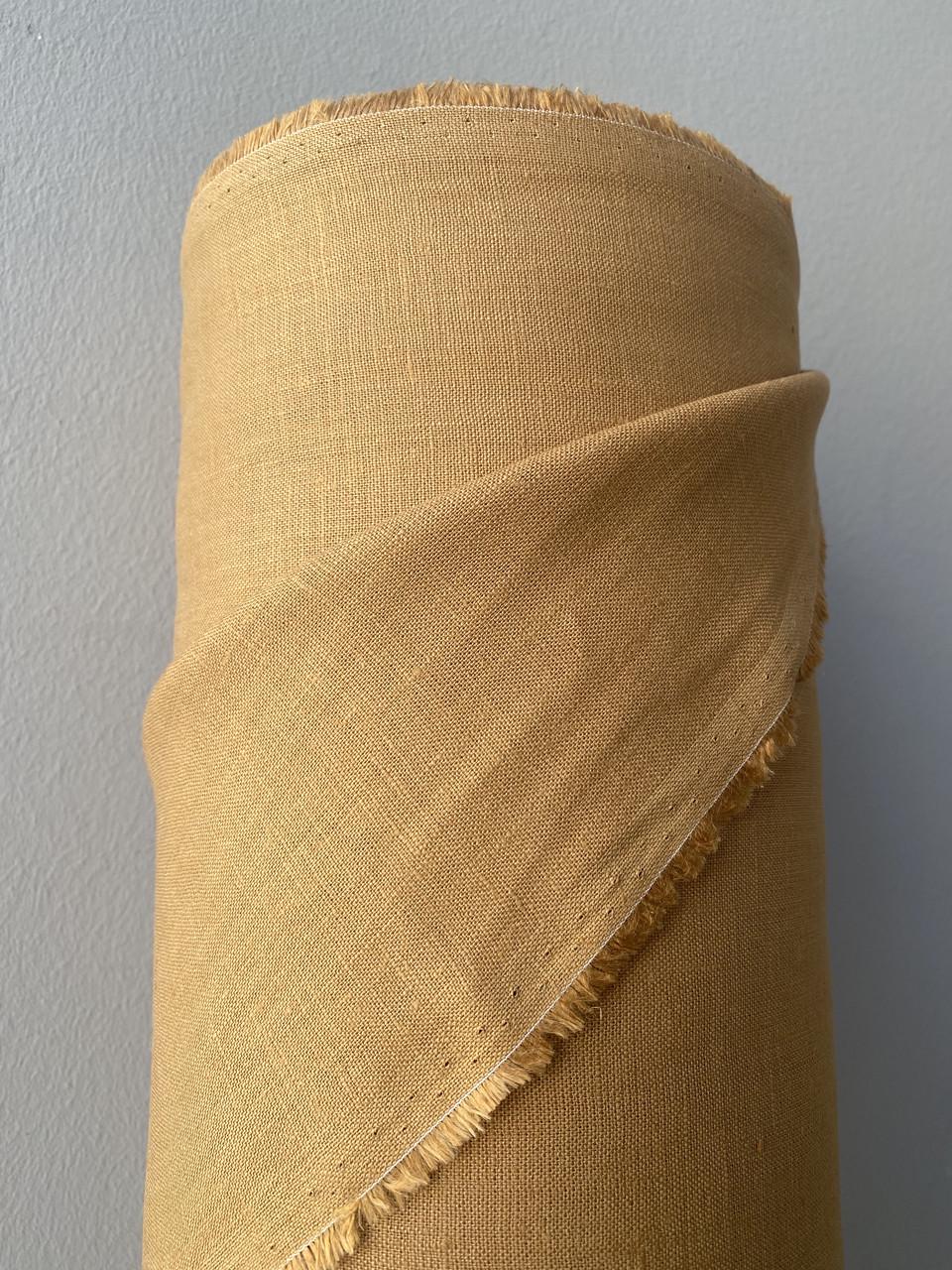 Ткань LINEN PLUS 100% лен 143 см 353/915 Рыжевато-коричневый - фото 2 Ткань LINEN PLUS 100% лен 143 см 353/915 Рыжевато-коричневый - фото 2