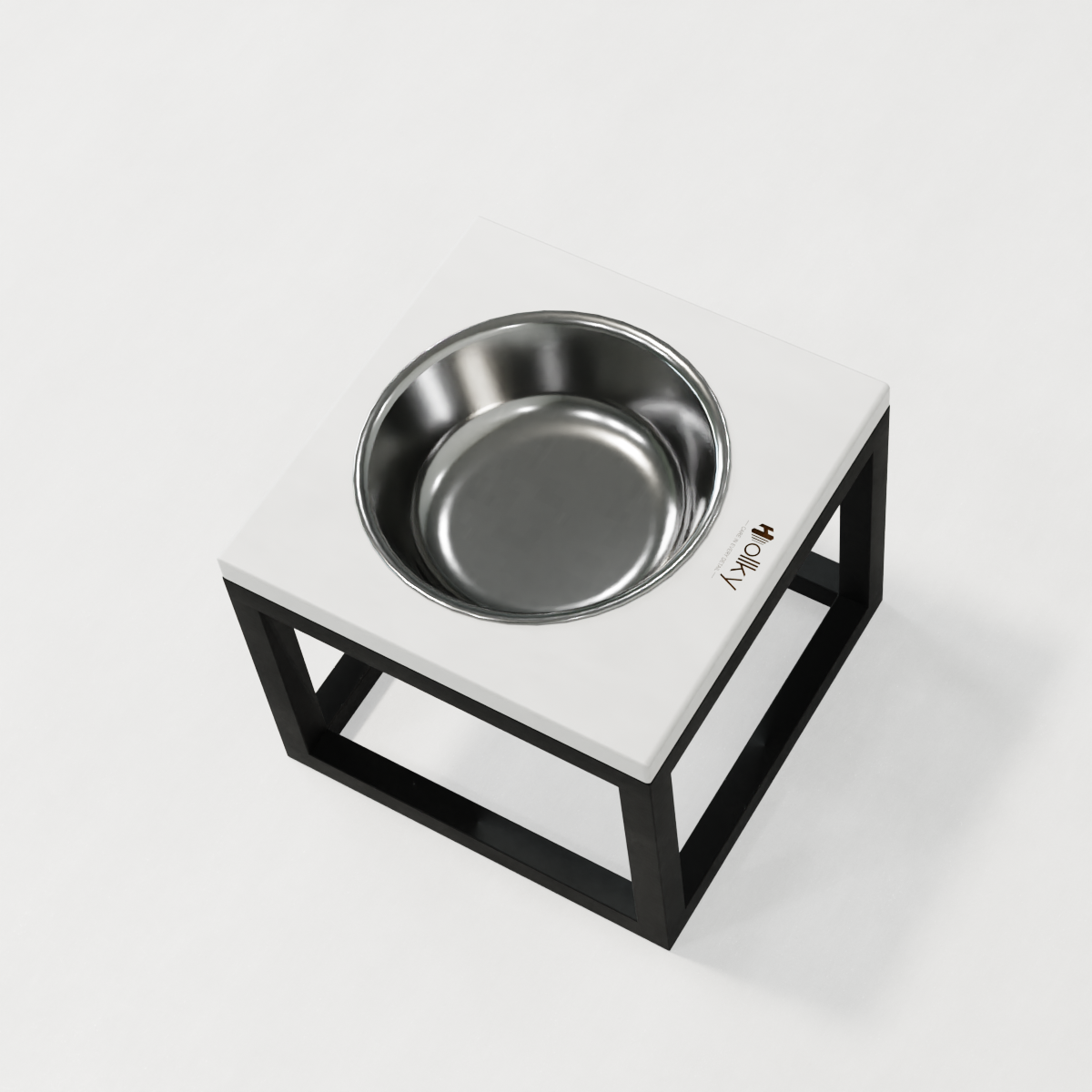 Миска на підставці для великих собак Hollky Base Solo XL 1,8 л (XL-262620-BLWH) - фото 3 Миска на підставці для великих собак Hollky Base Solo XL 1,8 л (XL-262620-BLWH) - фото 3