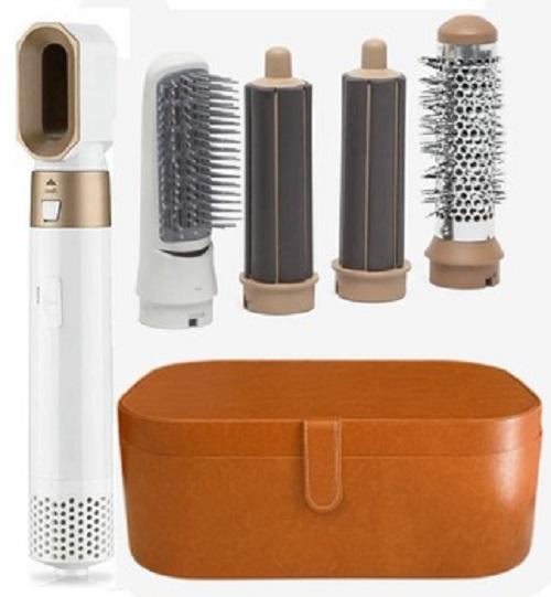 Стайлер Lux для волос 5в1 глянцевый в кожаном кейсе Белый (5975) Стайлер Lux для волос 5в1 глянцевый в кожаном кейсе Белый (5975)