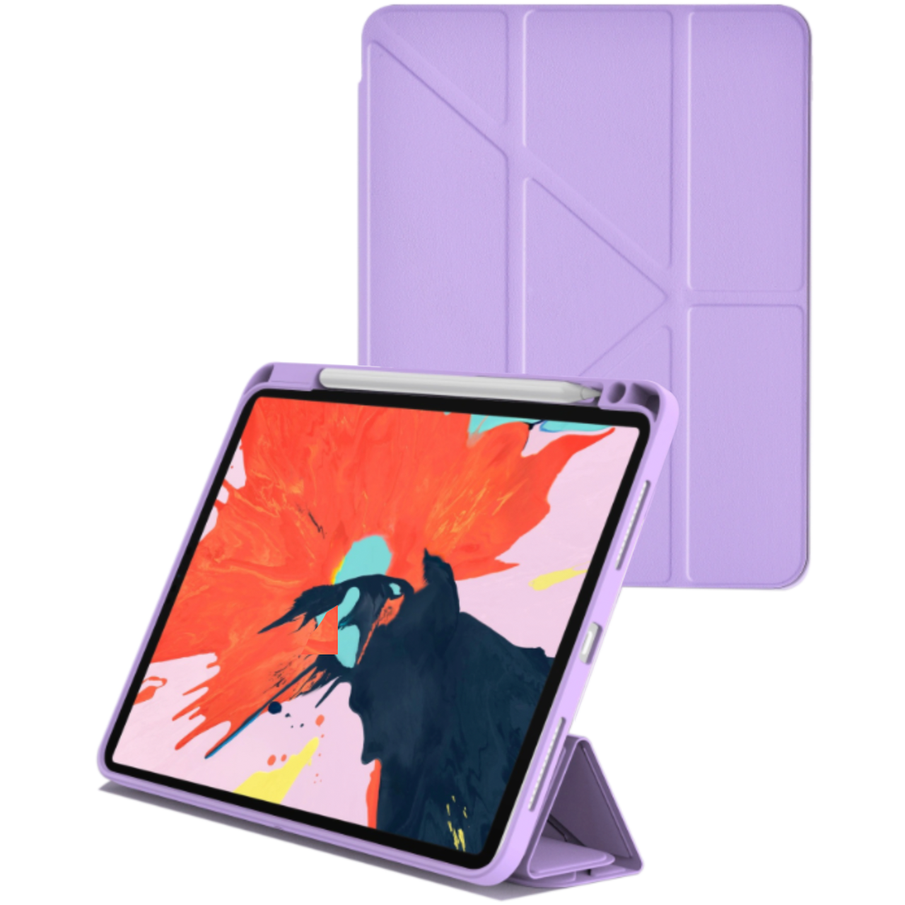 Чехол-книжка WIWU iShield Case with Pencil Slot for iPad Pro 12,9 5th Gen 2021 M1 6th Gen 2022 Purple - фото 3 Чехол-книжка WIWU iShield Case with Pencil Slot for iPad Pro 12,9 5th Gen 2021 M1 6th Gen 2022 Purple - фото 3