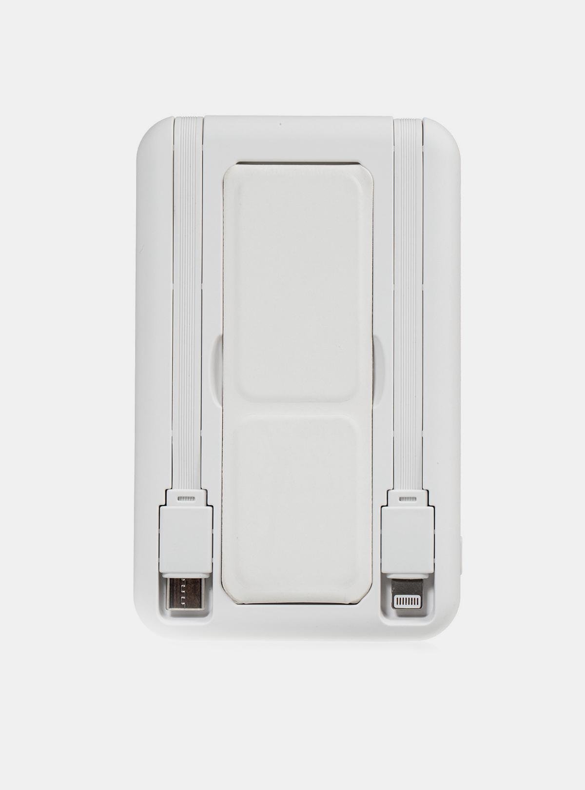 Повербанк OnePro з magsafe та кабелями Type-C Lighthing 10000 mah Білий (73741) - фото 9