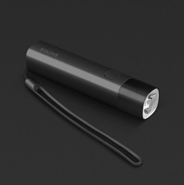 Фонарик Solove X3S Power Bank 3000 mAh Black - фото 3