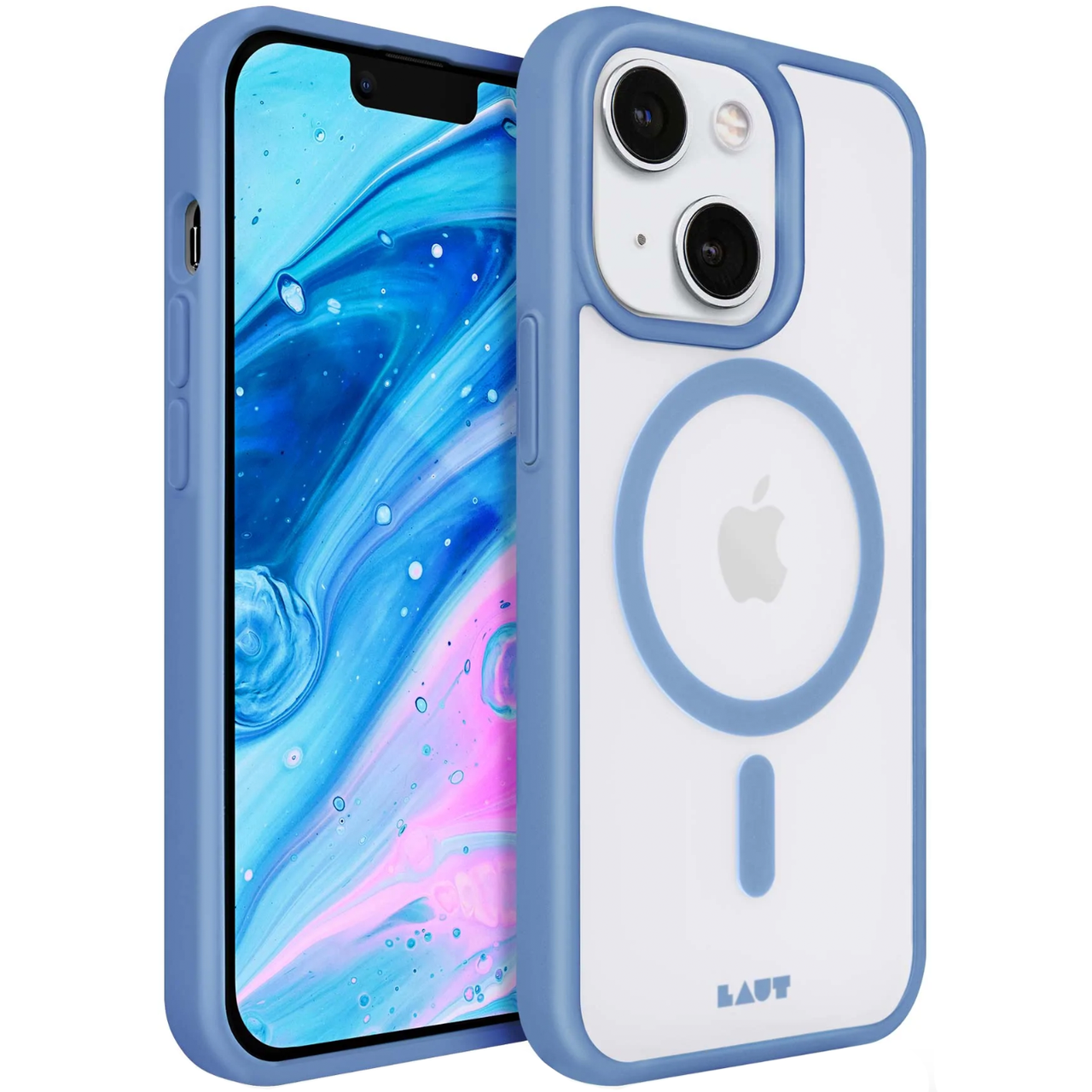 Чехол LAUT HUEX PROTECT with MagSafe IMPKT Cell Technology for iPhone 14 Plus, Ocean Blue (L_IP22C_HPT_BL)