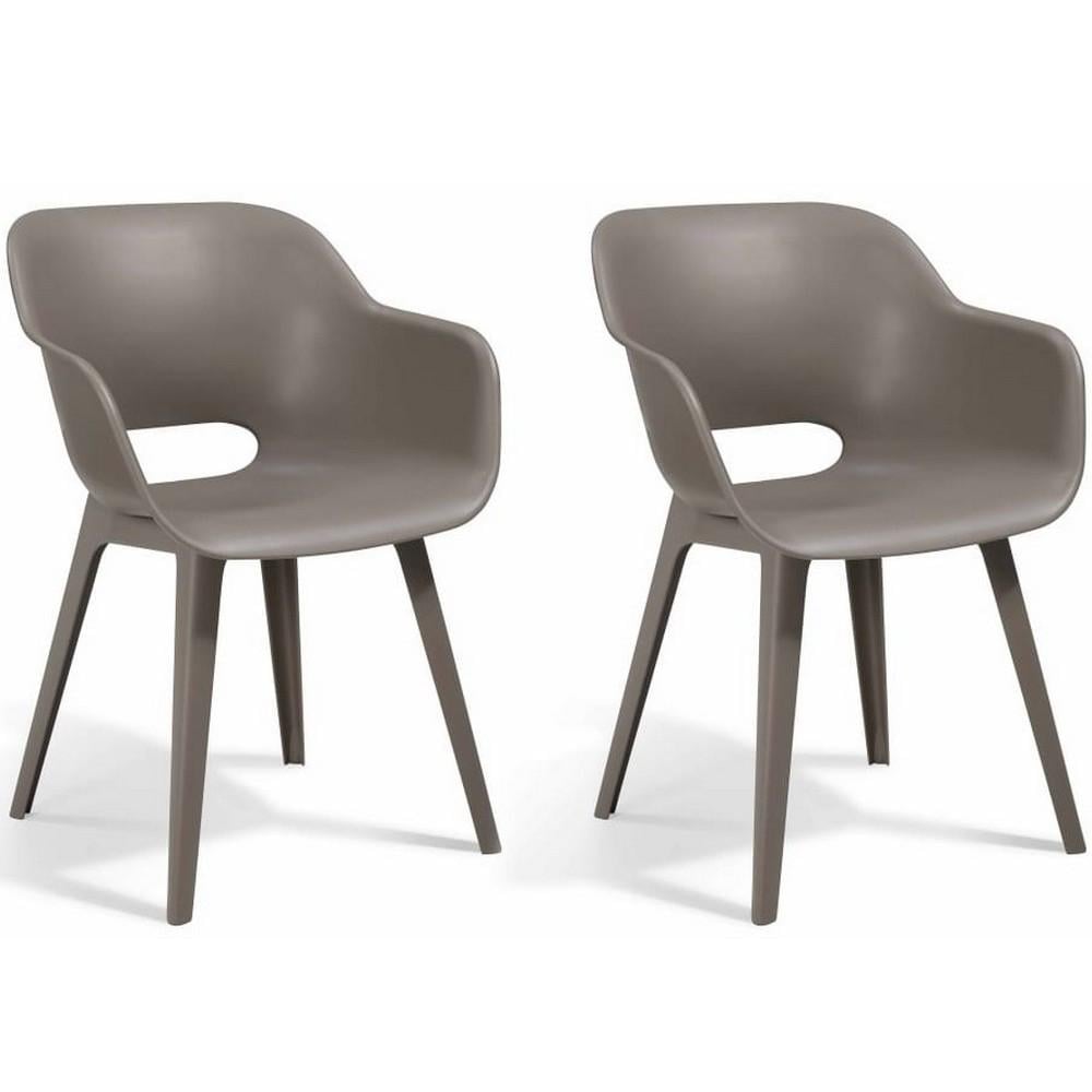 Комплект садовых стульев Keter Akola 2 шт. Капучино (238359)