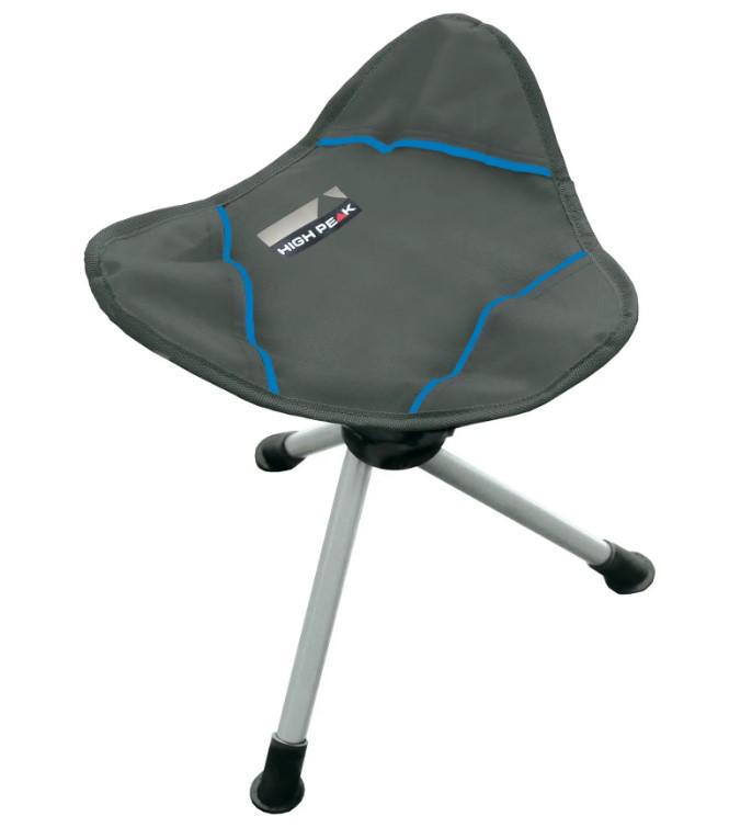 Табурет туристический раскладной High Peak Tarifa Dark Grey/Blue (44143)