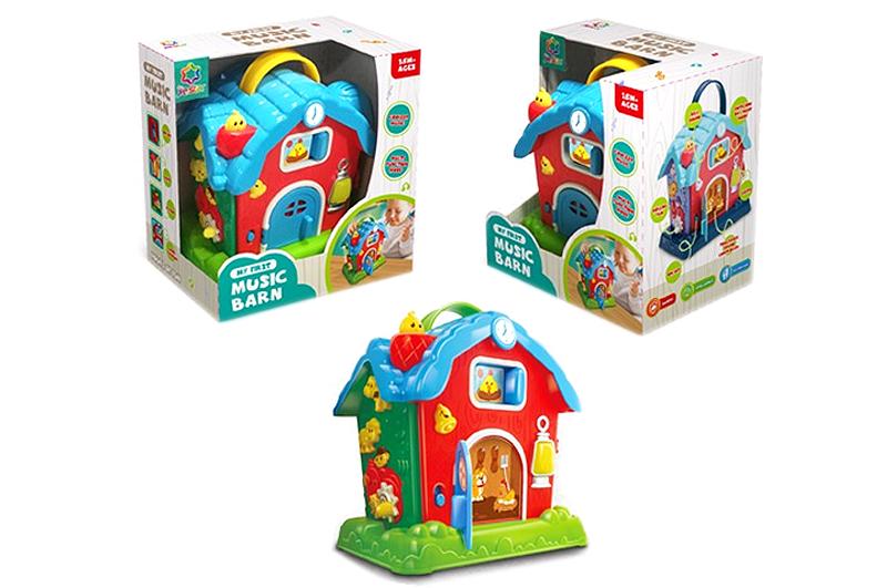 Игрушка музыкальная Metr + 25848E Домик Разноцветный