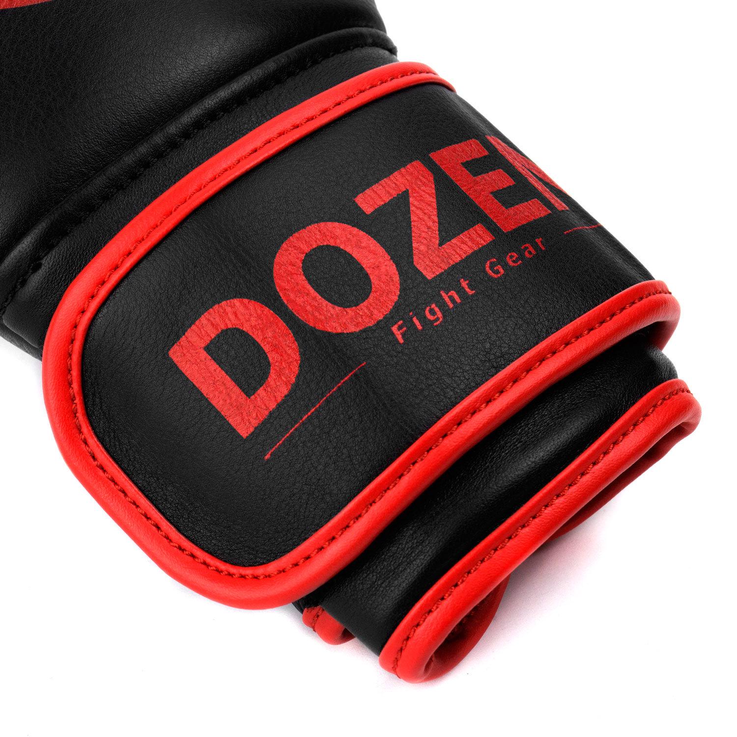 Боксерские перчатки Dozen Monochrome Training Boxing Gloves 12 ун. Черно-красный - фото 7 Боксерские перчатки Dozen Monochrome Training Boxing Gloves 12 ун. Черно-красный - фото 7