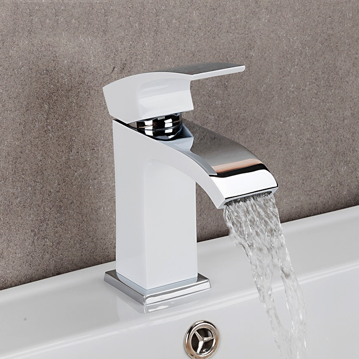 Смеситель для умывальника Gappo G1007-8 Белый/Хром (1033990) - фото 2