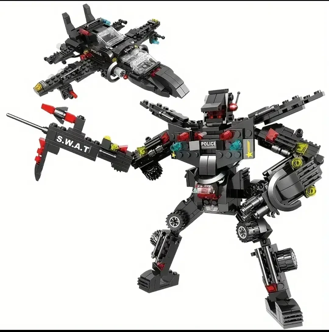 Конструктор Jiqile Робот трансформер 585 дет. - фото 5 Конструктор Jiqile Робот трансформер 585 дет. - фото 5